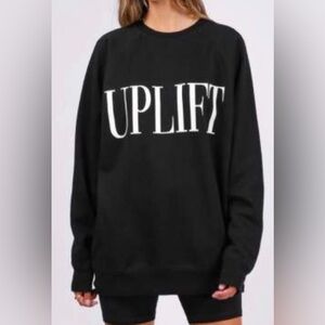 Brunette The Label Uplift Black Crew Neck Sweater